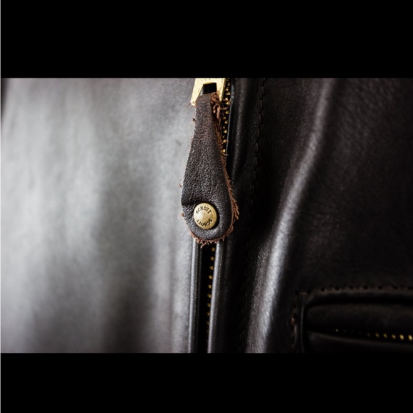 SCHOTT NYC | Leather Moto Jacket | Dark Brown | size 42 - Picture 8 of 13